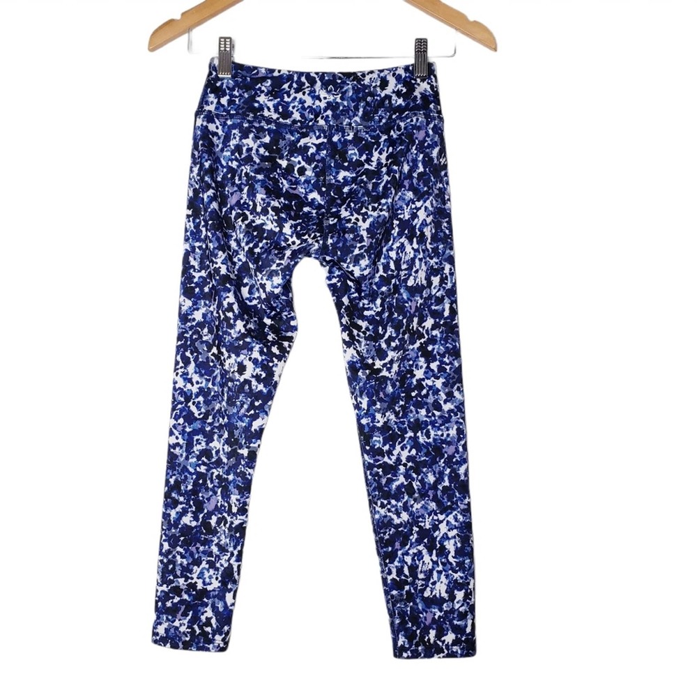 Beyond Yoga Small Watercolors Multi Crop‎ Leggings Workout Mid Rise Made In USA